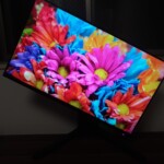 AW2521HFの正面の画面が斜めの画像